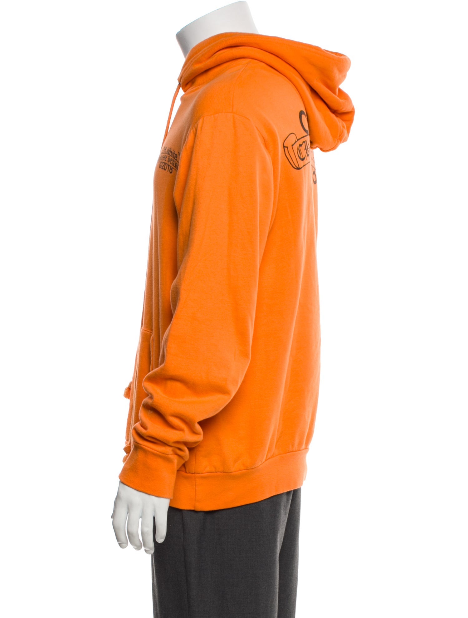 Off-White x Chrome Hearts Logo Graphic Print Hoodie