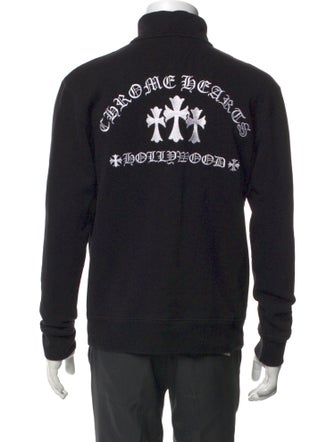 Chrome Hearts Quarter Zip Turtleneck Sweatshirt