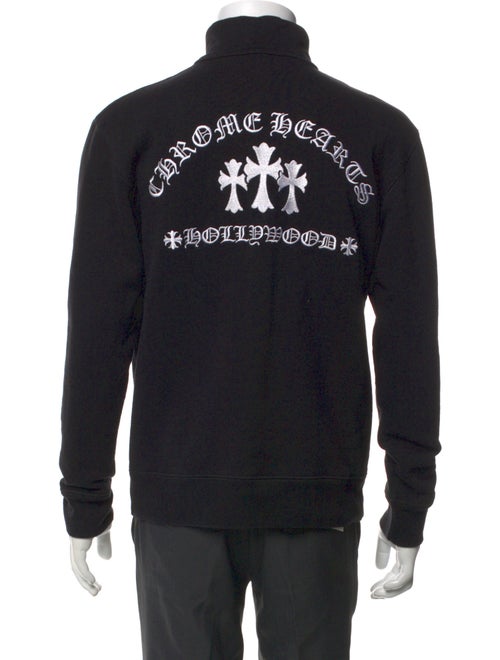 Chrome Hearts Quarter Zip Turtleneck Sweatshirt