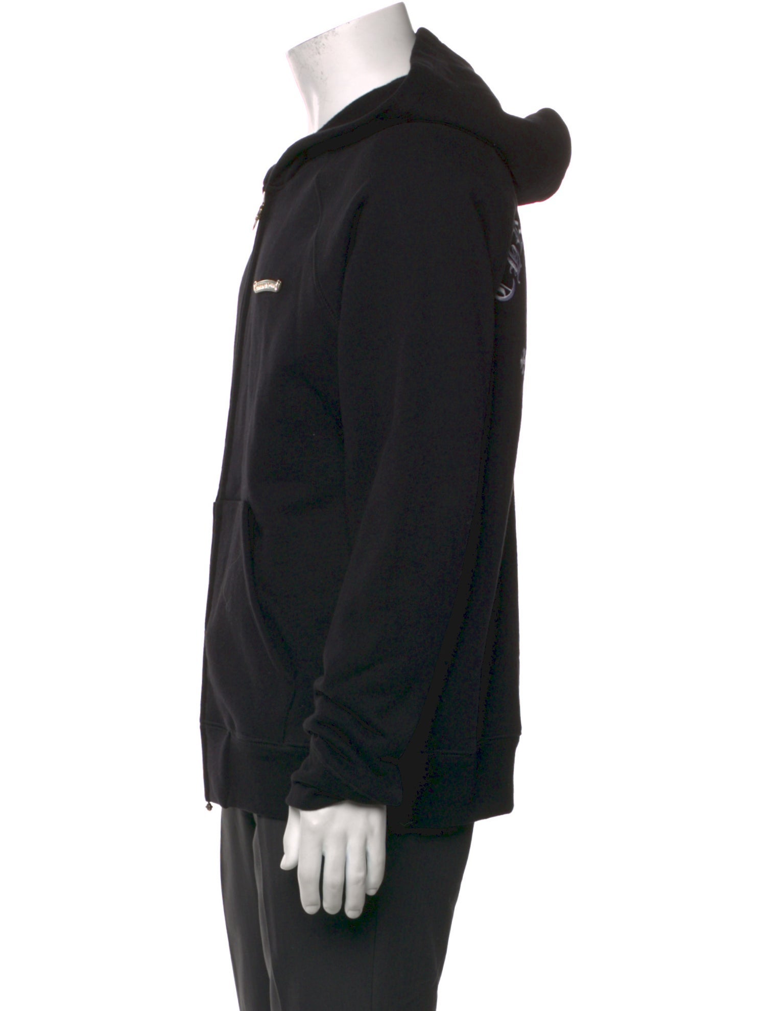 Chrome Hearts Triple Cross V-Neck Hoodie