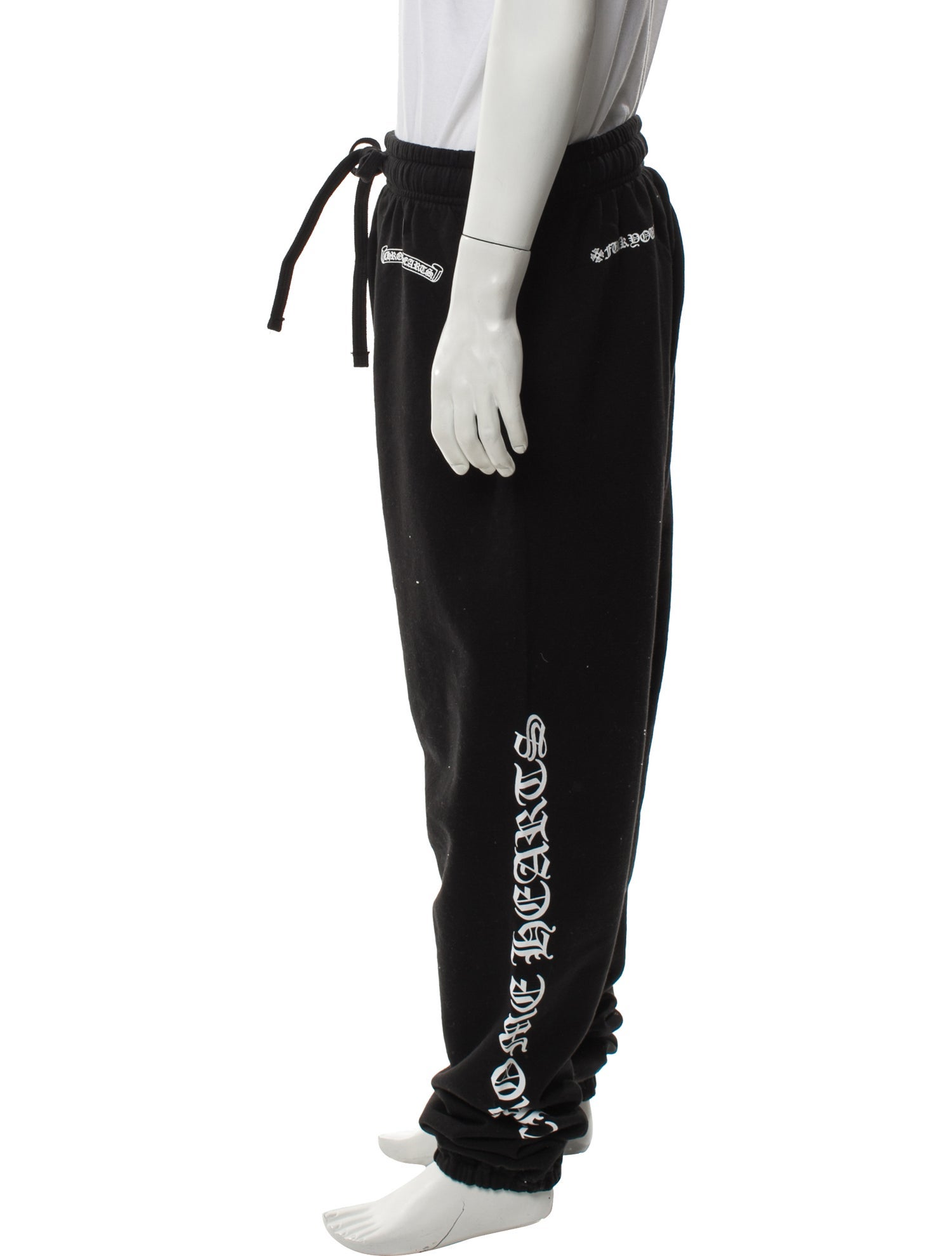 Chrome Hearts Logo Spellout Graphic Print Lounge Bottoms