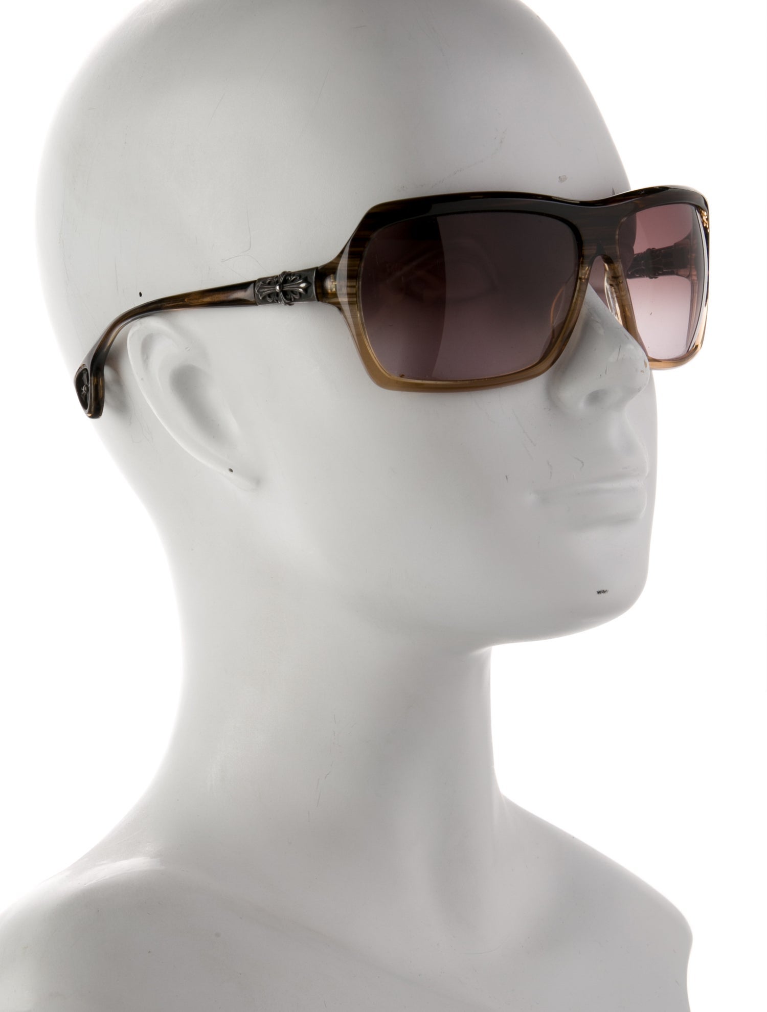 Chrome Hearts Thrust Square Sunglasses