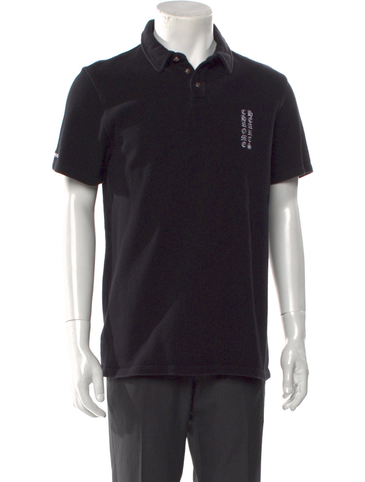 Chrome Hearts Eye Chart Collar Polo Shirt