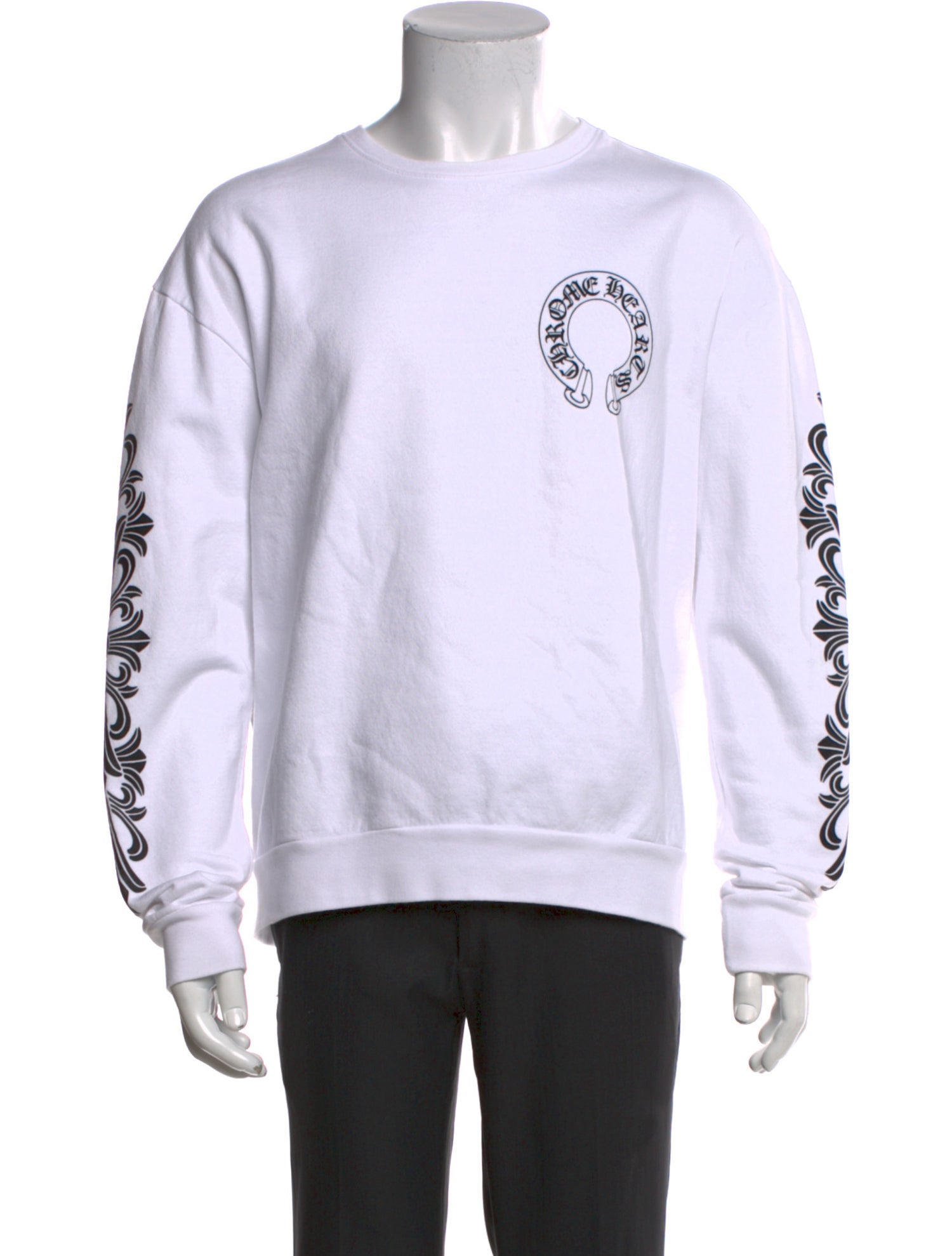 Chrome Hearts Horseshoe Logo Graphic Print Sweatshirt