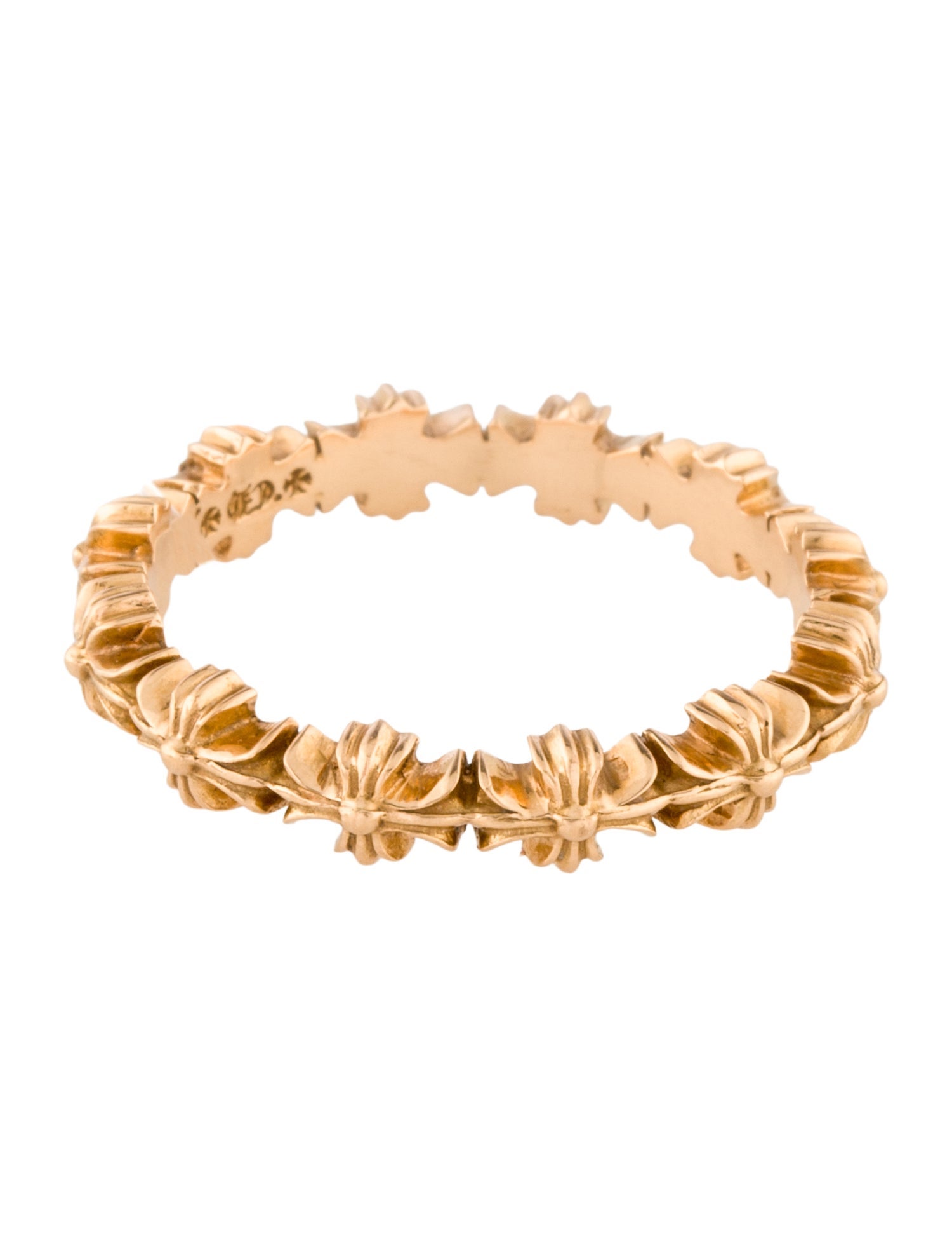 Chrome Hearts 22K Tiny Cross Band