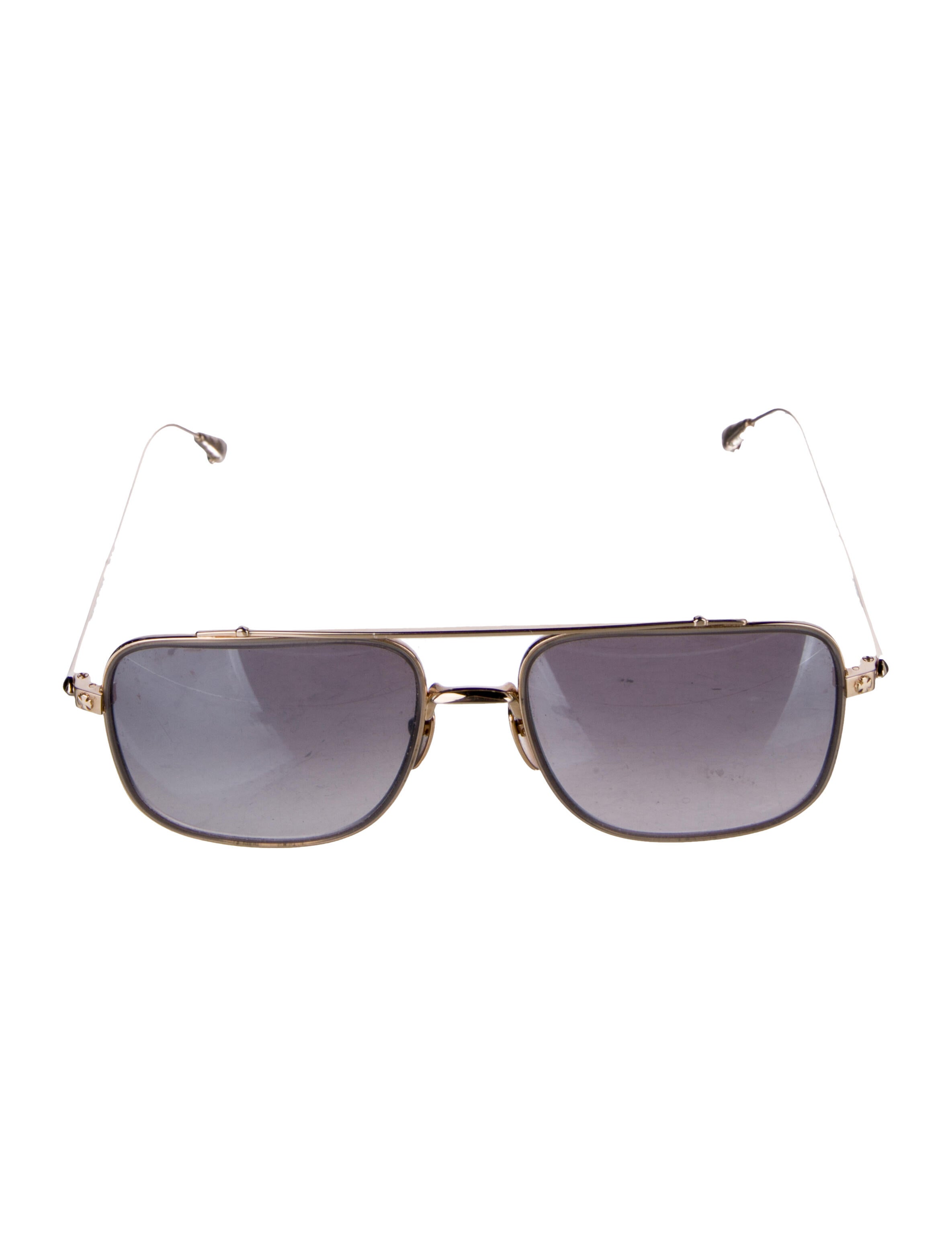Chrome Hearts Bone Prone III Aviator Sunglasses
