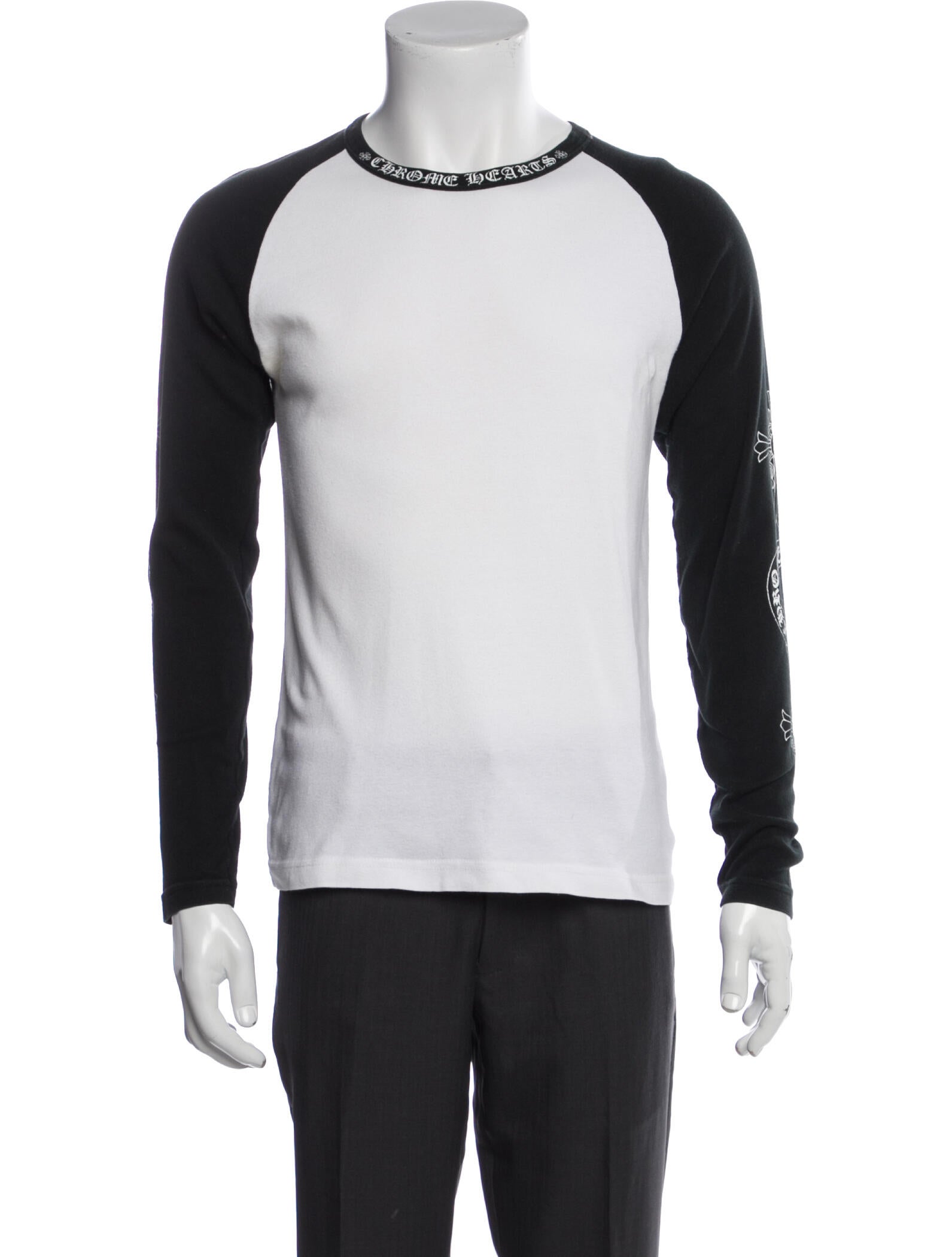 Chrome Hearts Baseball Colorblock Pattern T-Shirt