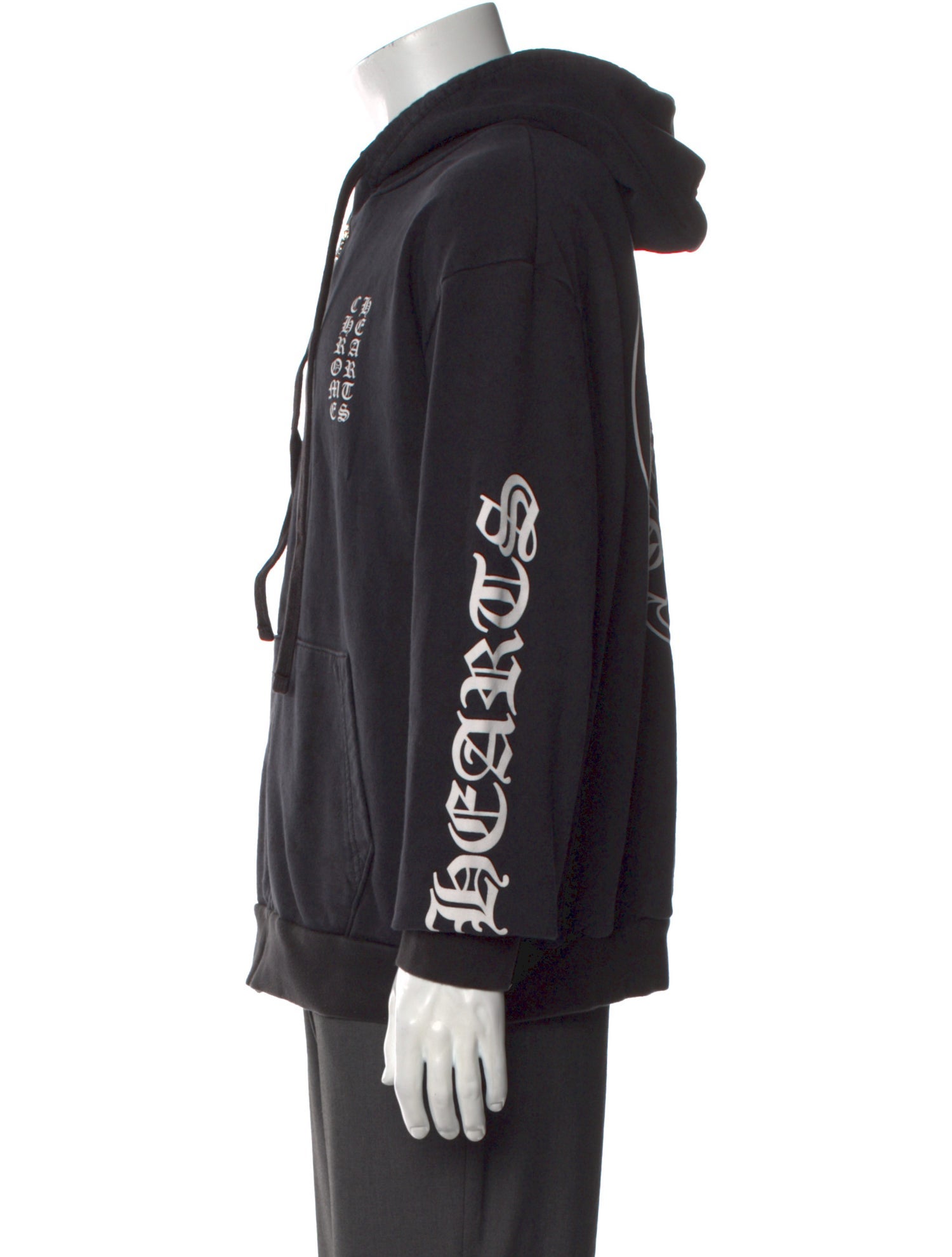 Chrome Hearts Plus Cross All Over Horseshoe Logo Graphic Print Hoodie