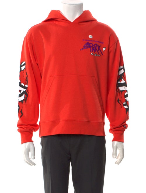 Chrome Hearts Graphic Print V-Neck Hoodie