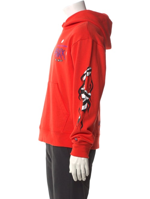 Chrome Hearts Graphic Print V-Neck Hoodie