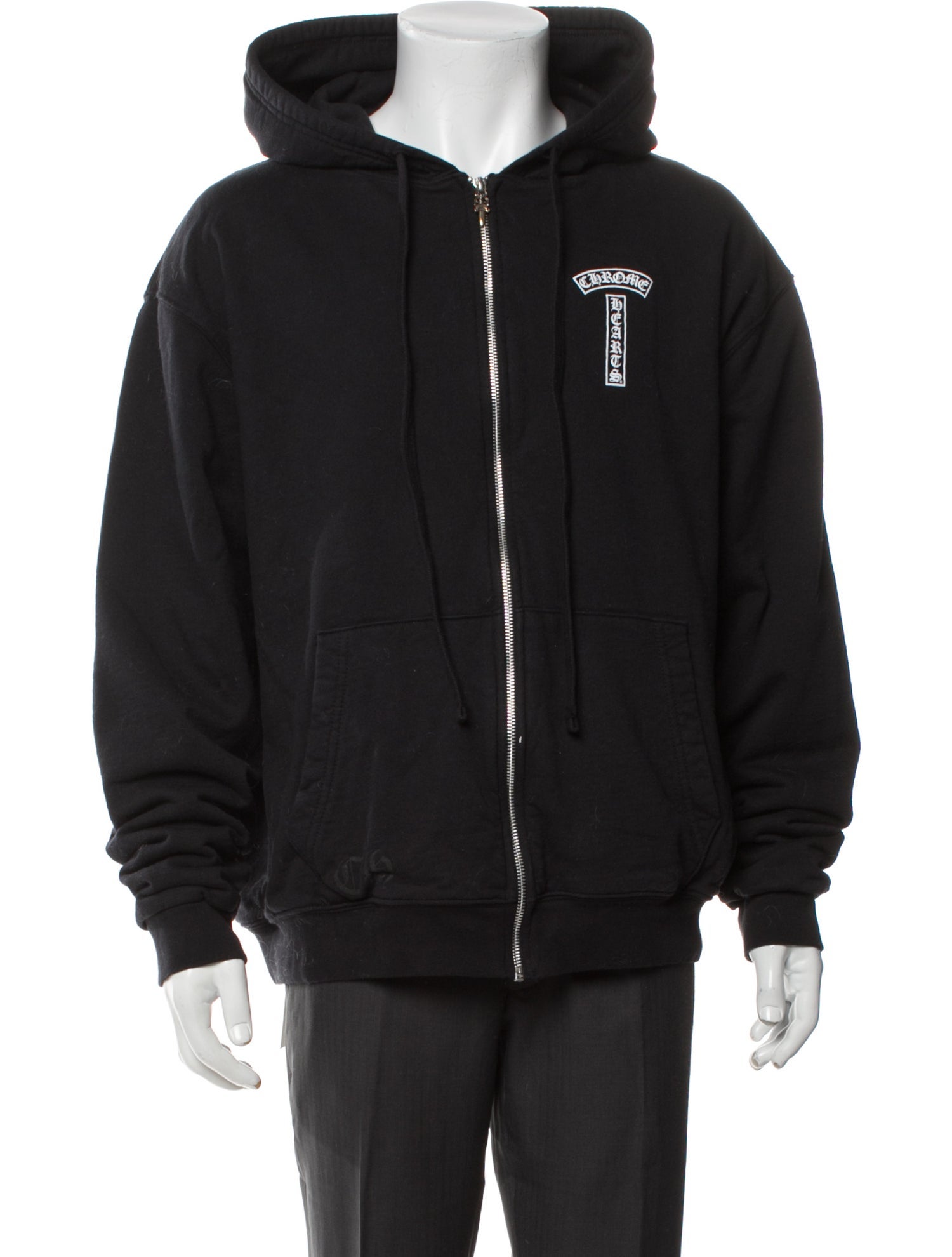 Chrome Hearts T-Bar Logo Graphic Print Hoodie