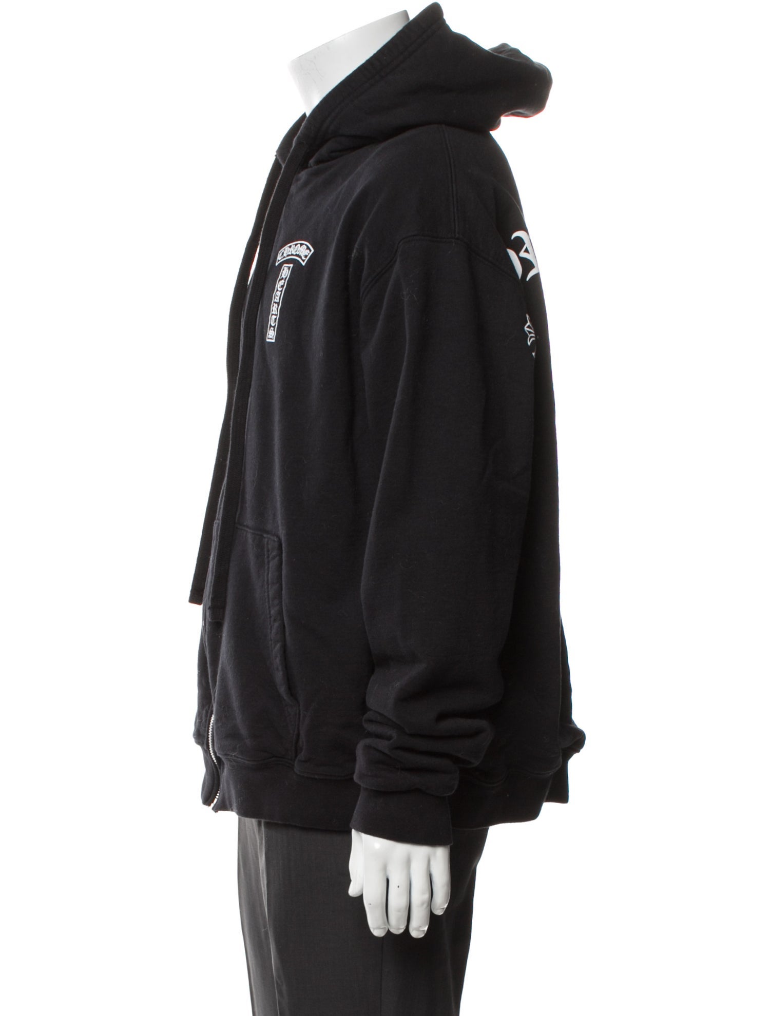 Chrome Hearts T-Bar Logo Graphic Print Hoodie