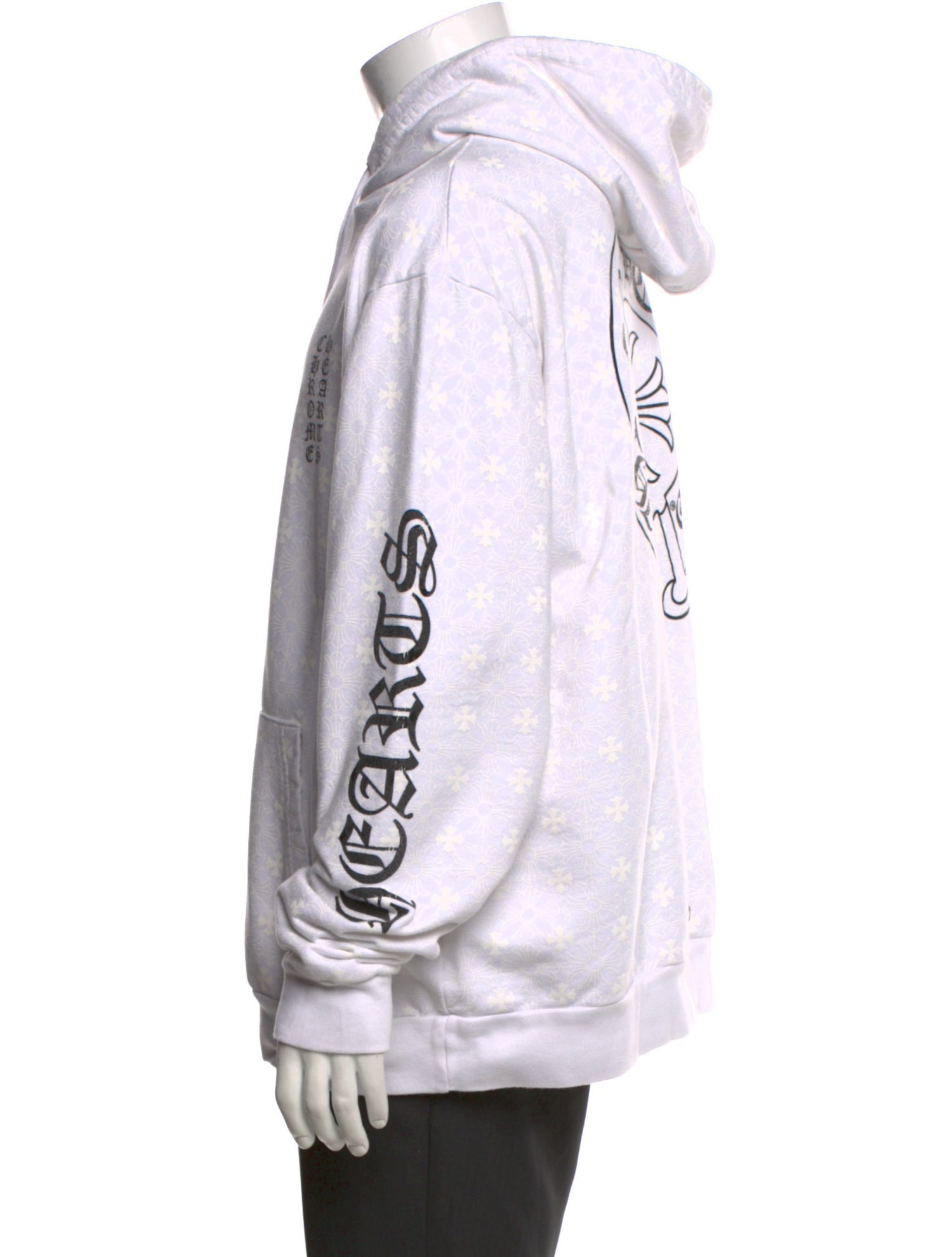 Chrome Hearts Signature Logo Tonal Monogram Hoodie