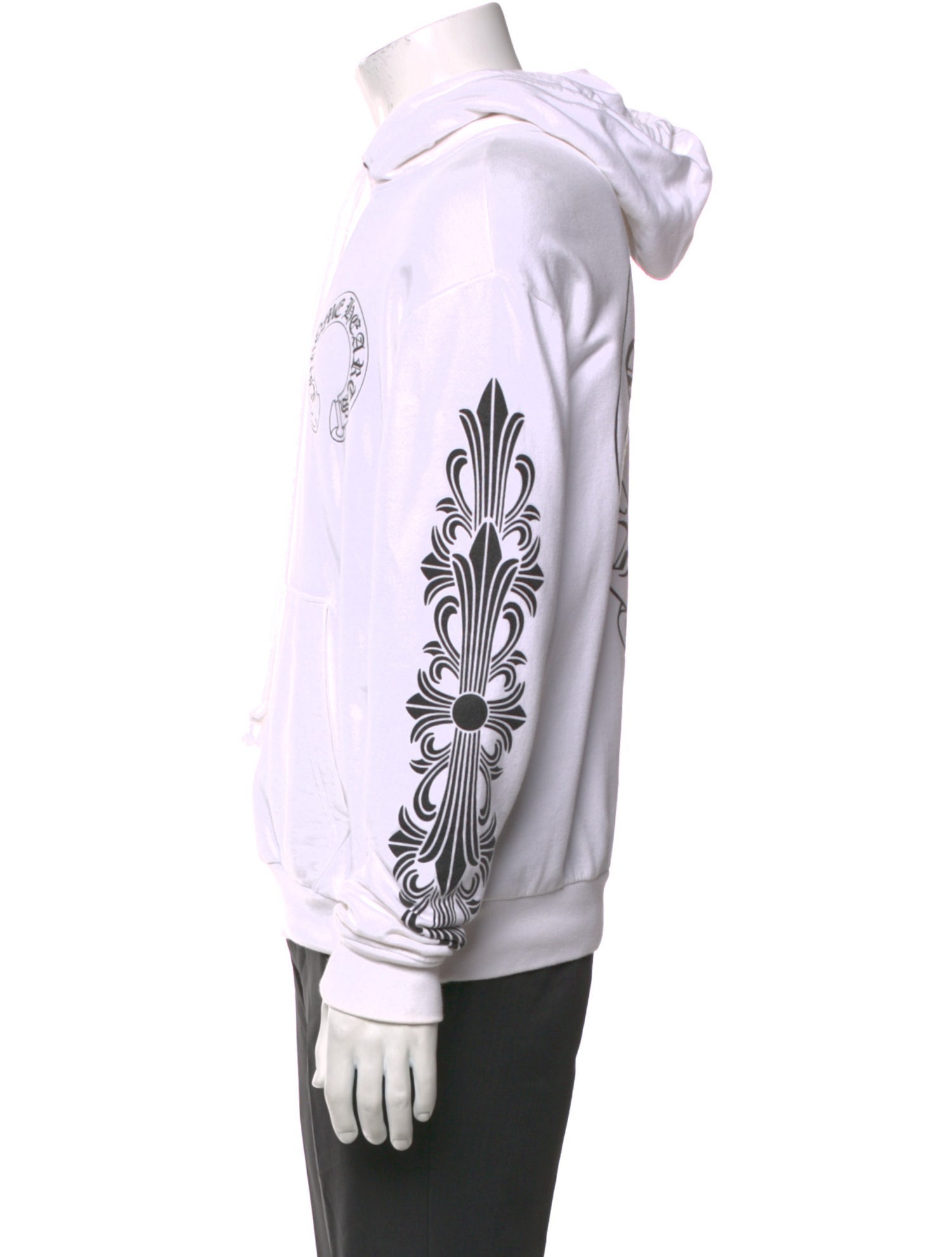 Chrome Hearts Horseshoe Logo Graphic Print Hoodie