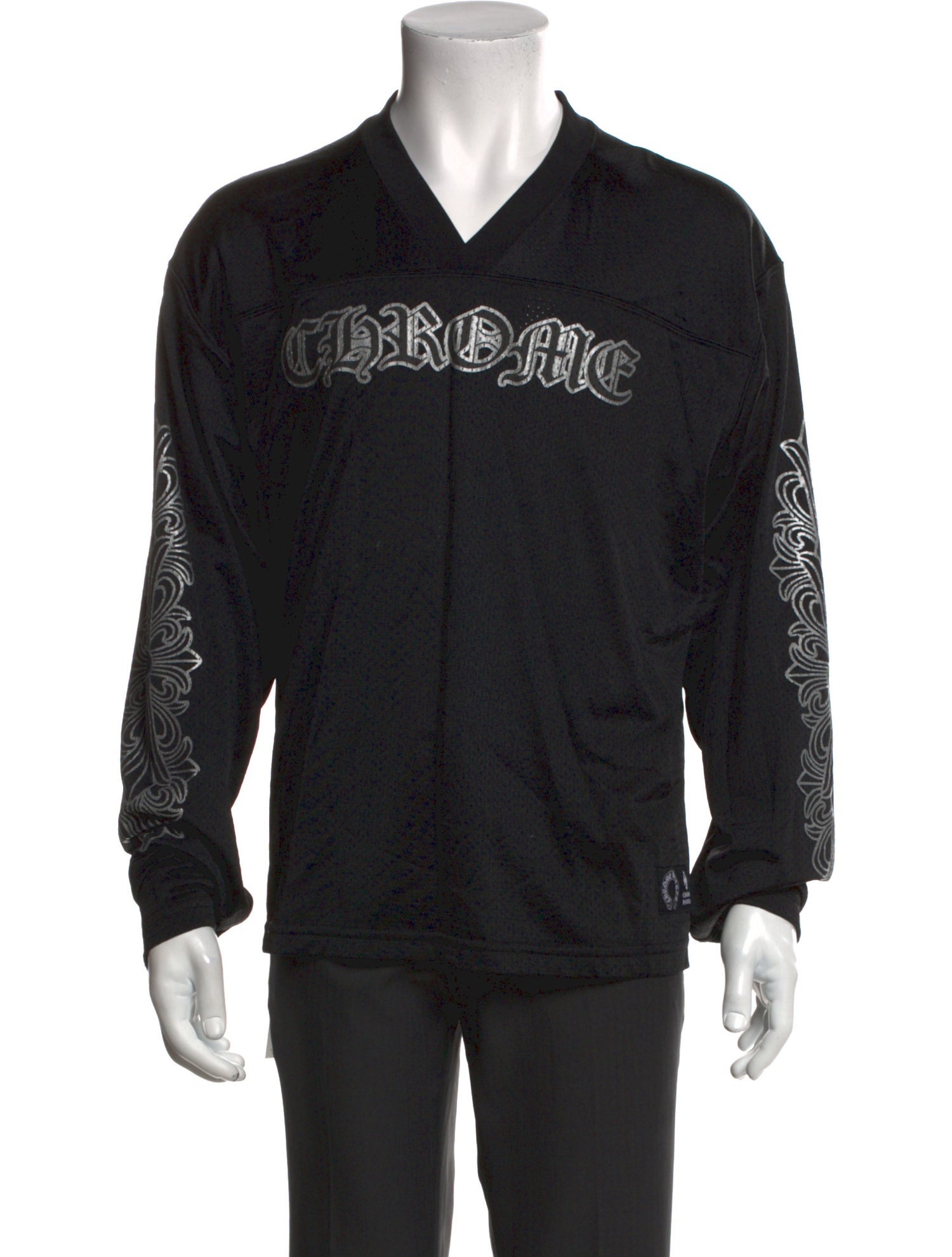 Chrome Hearts Graphic Print V-Neck Jersey