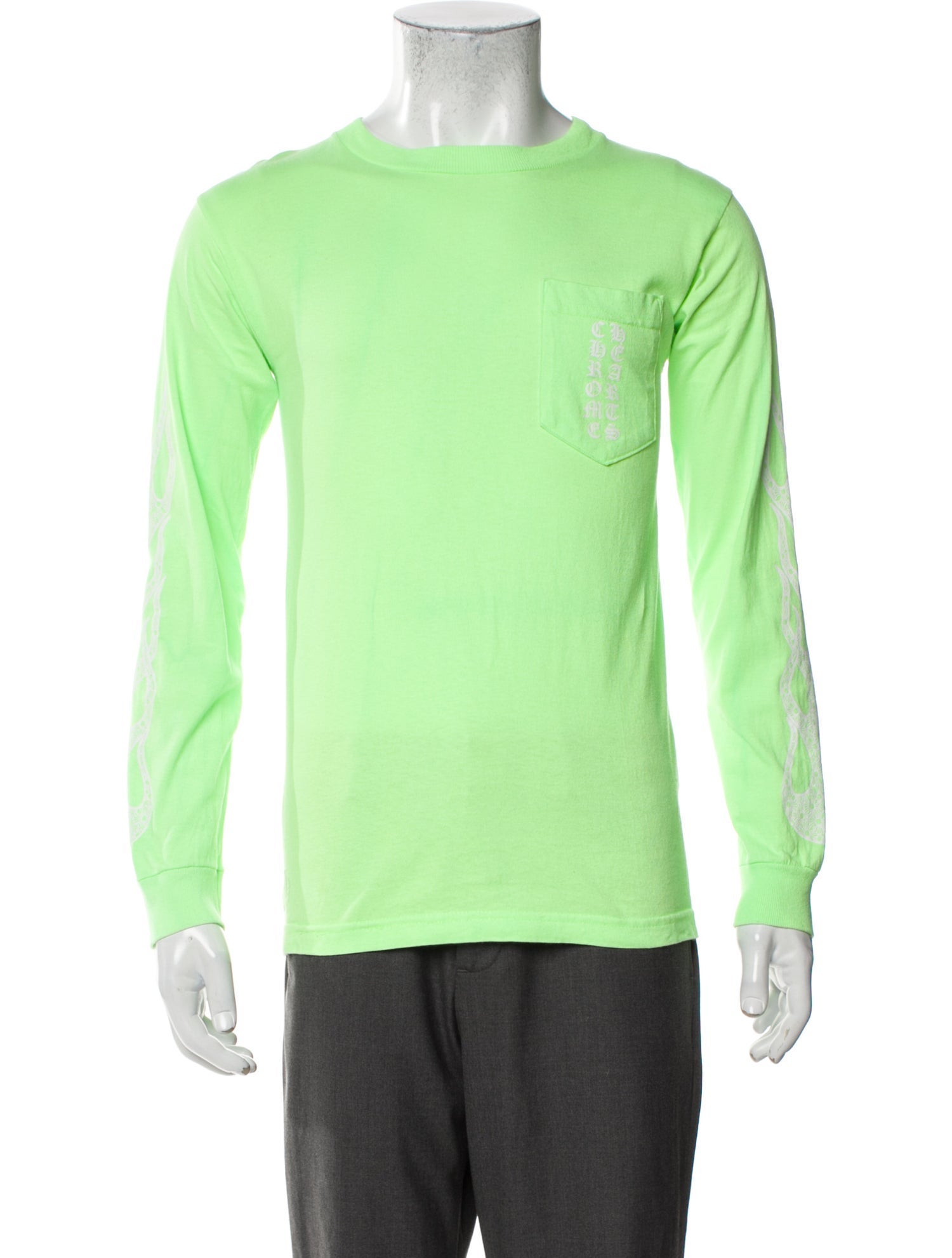 Chrome Hearts Flames Crew Neck T-Shirt