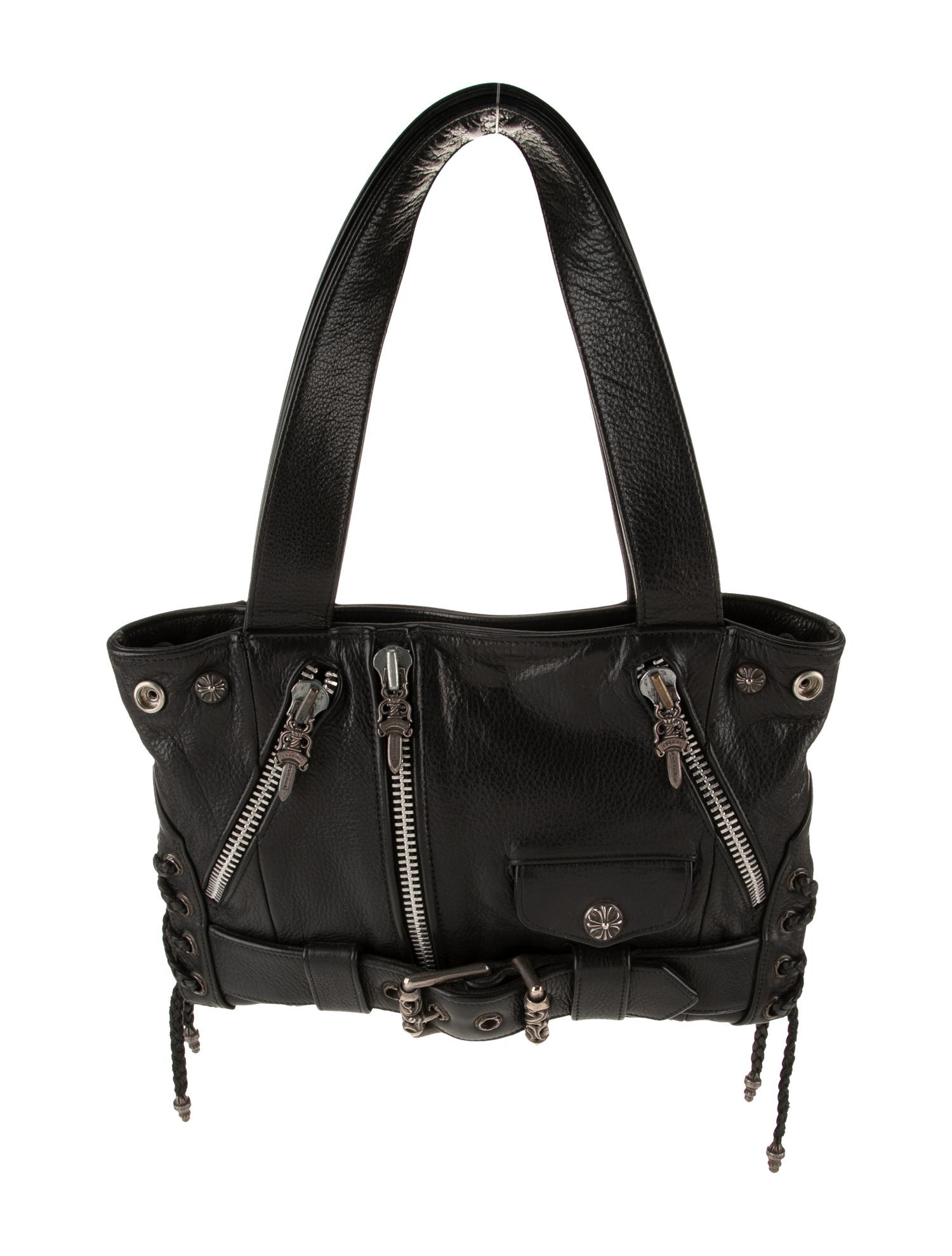 Chrome Hearts Leather Riders