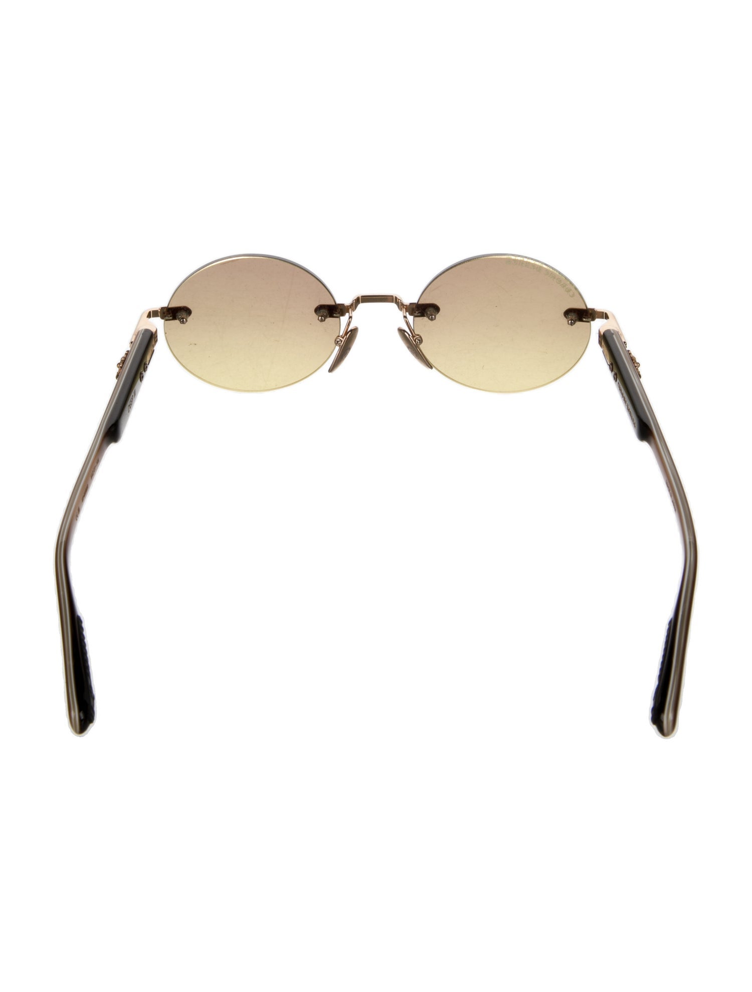 Chrome Hearts Deep III Round Sunglasses