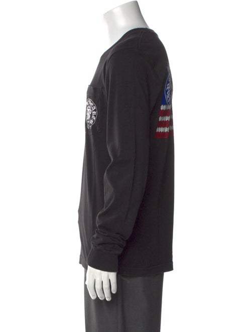 Chrome Hearts Dagger Flag Graphic Print T-Shirt