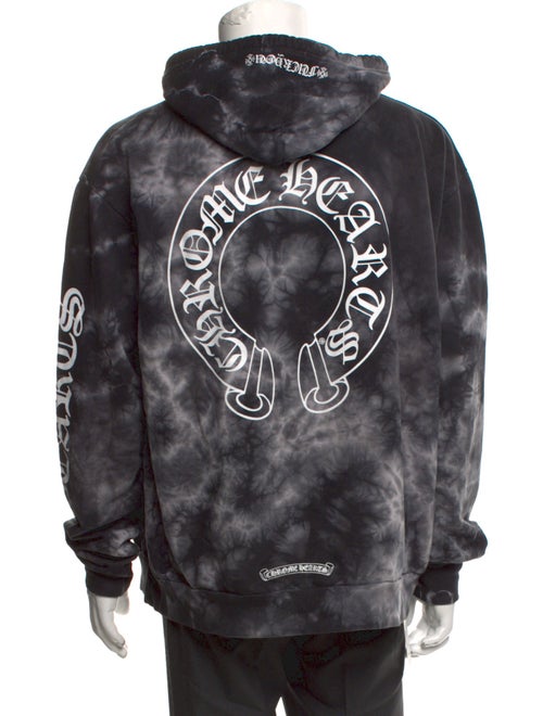 Chrome Hearts Horseshoe Tie-Dye Tie-Dye Print Hoodie