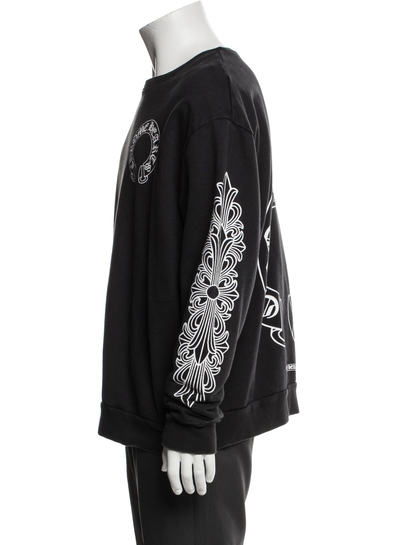 Chrome Hearts Horseshoe Graphic Print Sweatshirt