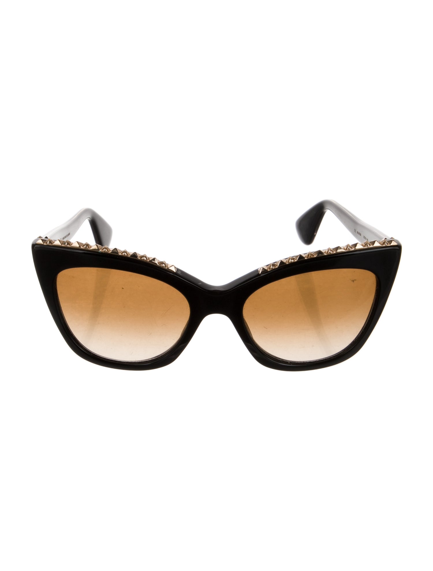 Chrome Hearts Glitter Goo I 10K Gold Cat-Eye Sunglasses