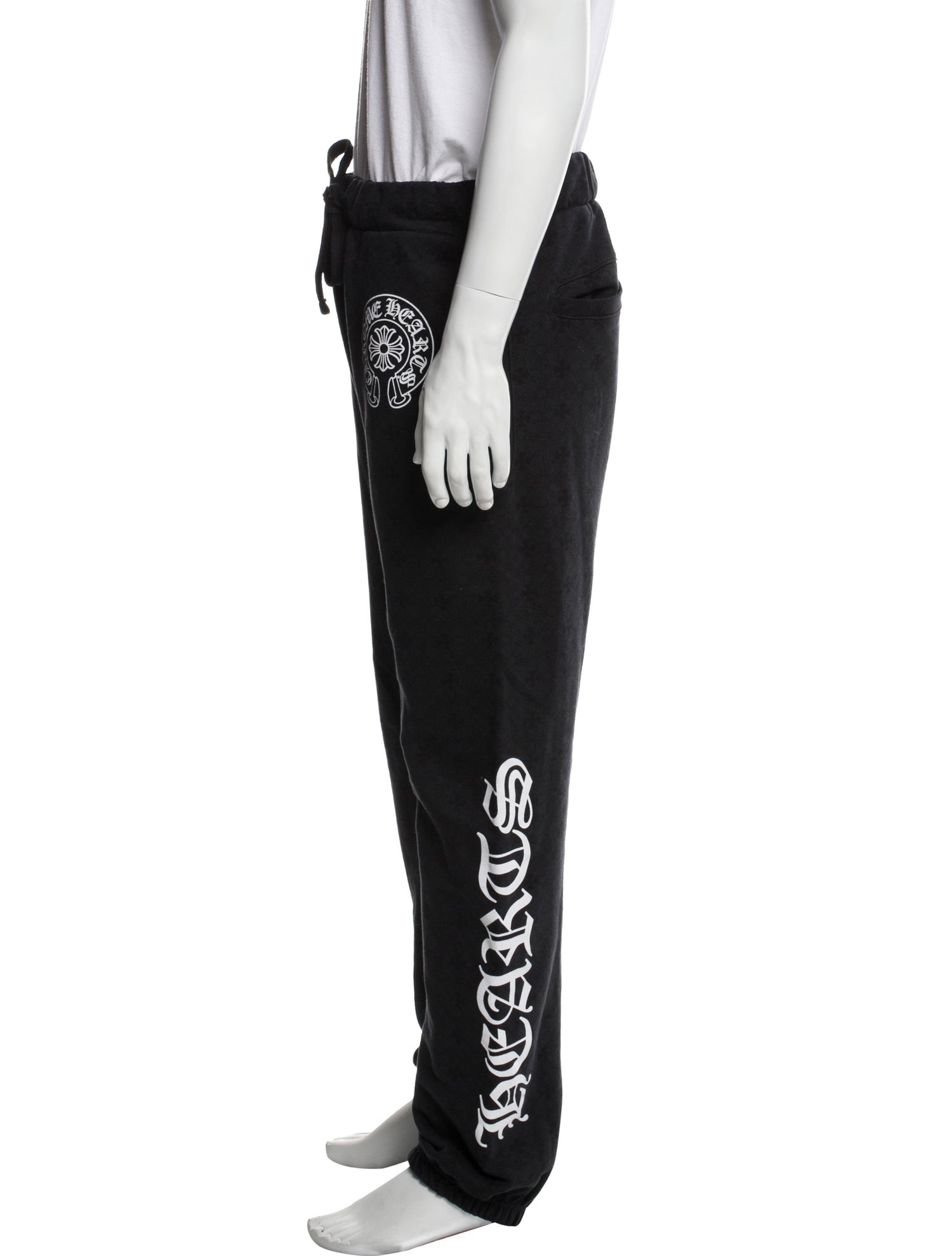 Chrome Hearts Maltese Cross Jacquard Graphic Print Lounge Bottoms