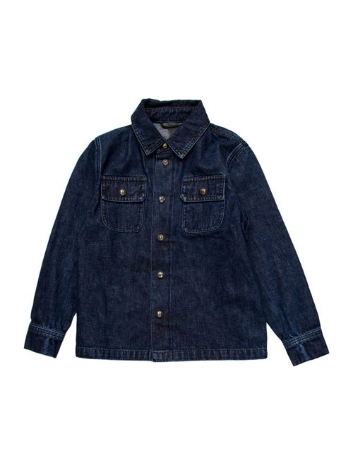 Chrome Hearts Kids' Denim Button Up Shirt