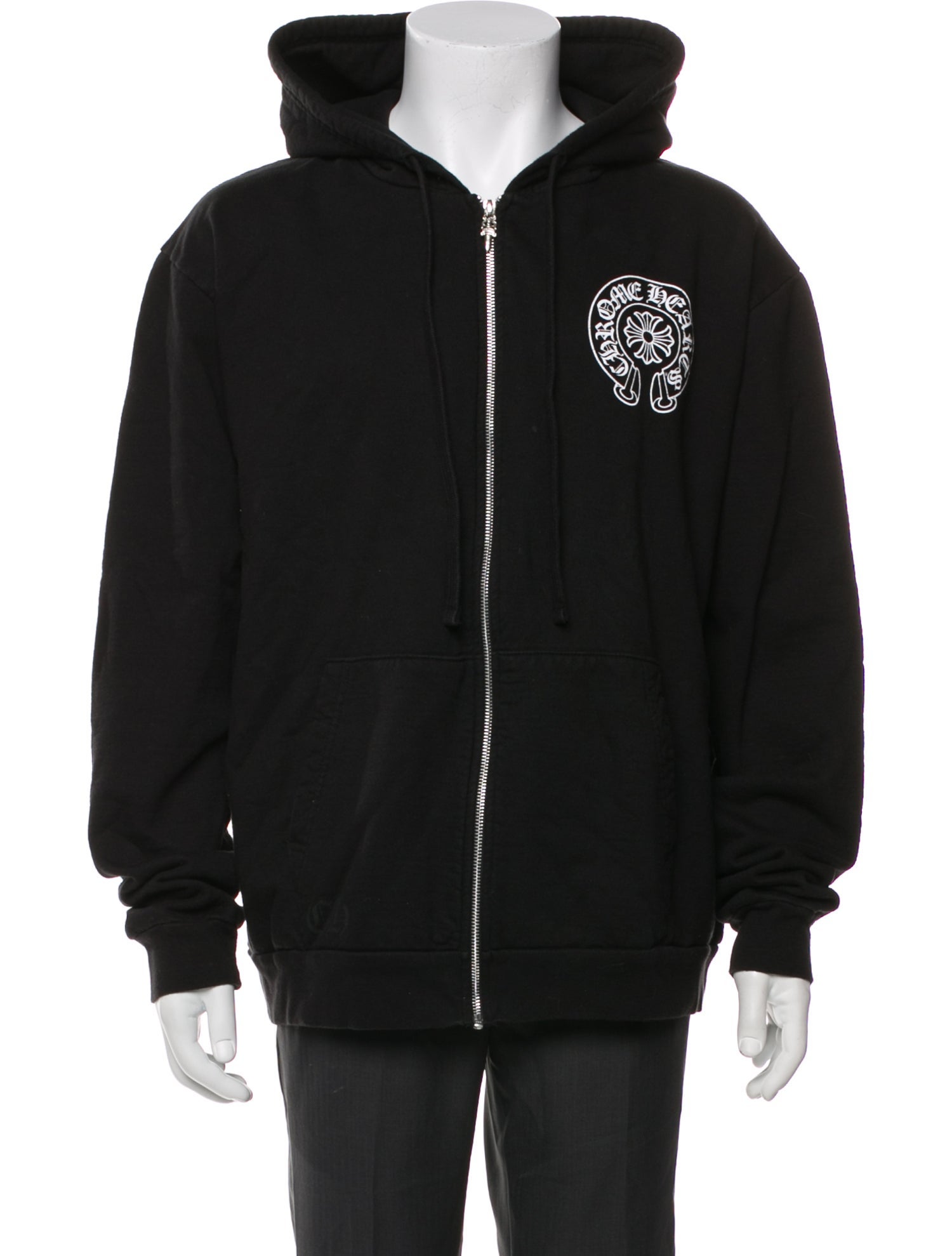 Chrome Hearts New York Horseshoe Logo Graphic Print Hoodie