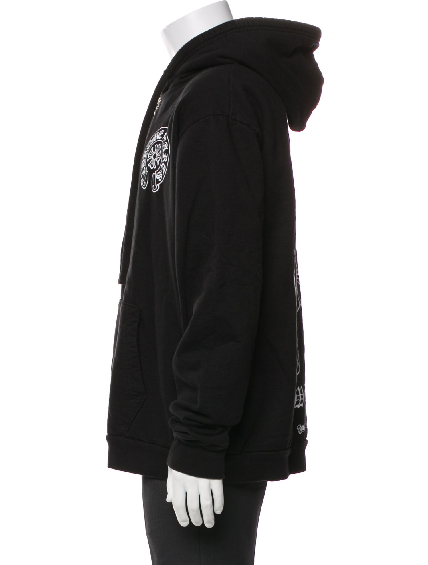 Chrome Hearts New York Horseshoe Logo Graphic Print Hoodie