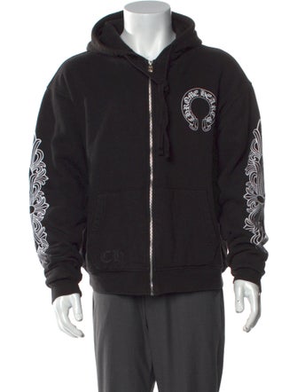 Chrome Hearts Graphic Print Crew Neck Hoodie