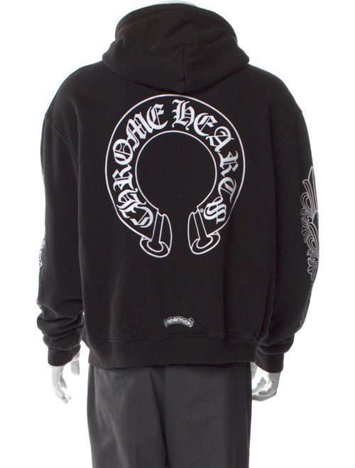 Chrome Hearts Graphic Print Crew Neck Hoodie