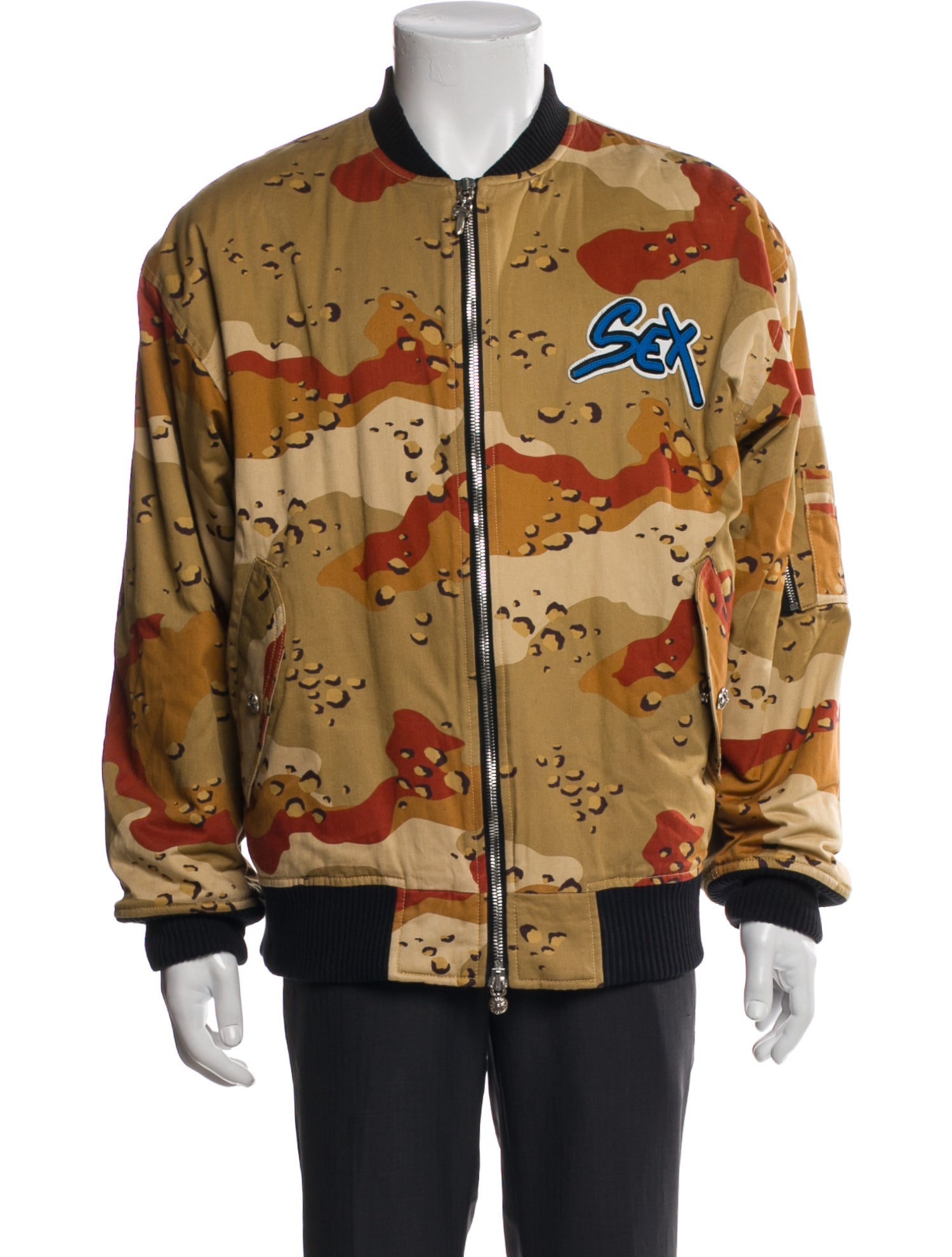 Chrome Hearts Matty Boy Desert Camo Bomber Printed Utility Jacket