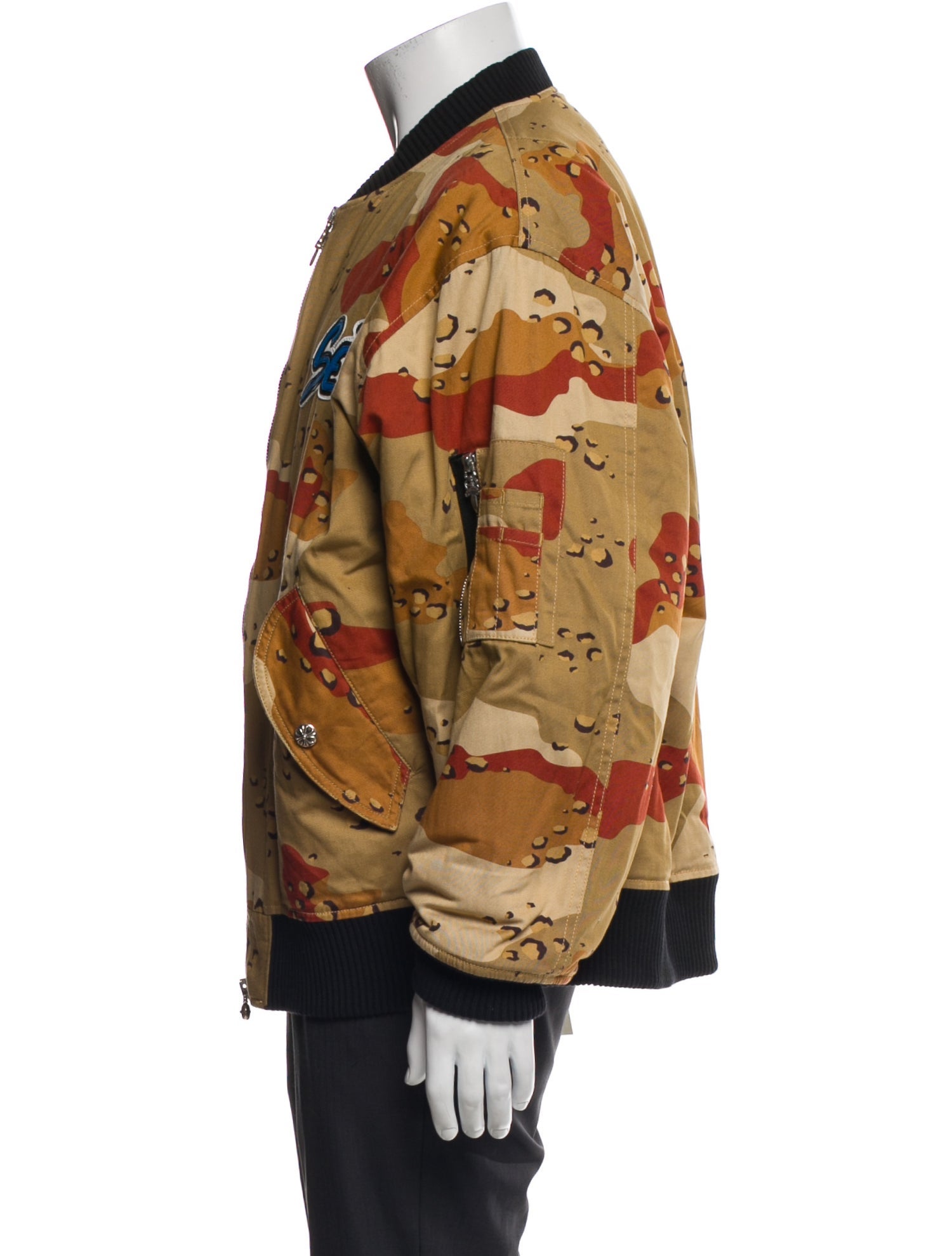 Chrome Hearts Matty Boy Desert Camo Bomber Printed Utility Jacket