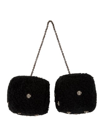 Chrome Hearts Fuzzy Dice Car Pendant