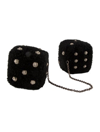 Chrome Hearts Fuzzy Dice Car Pendant