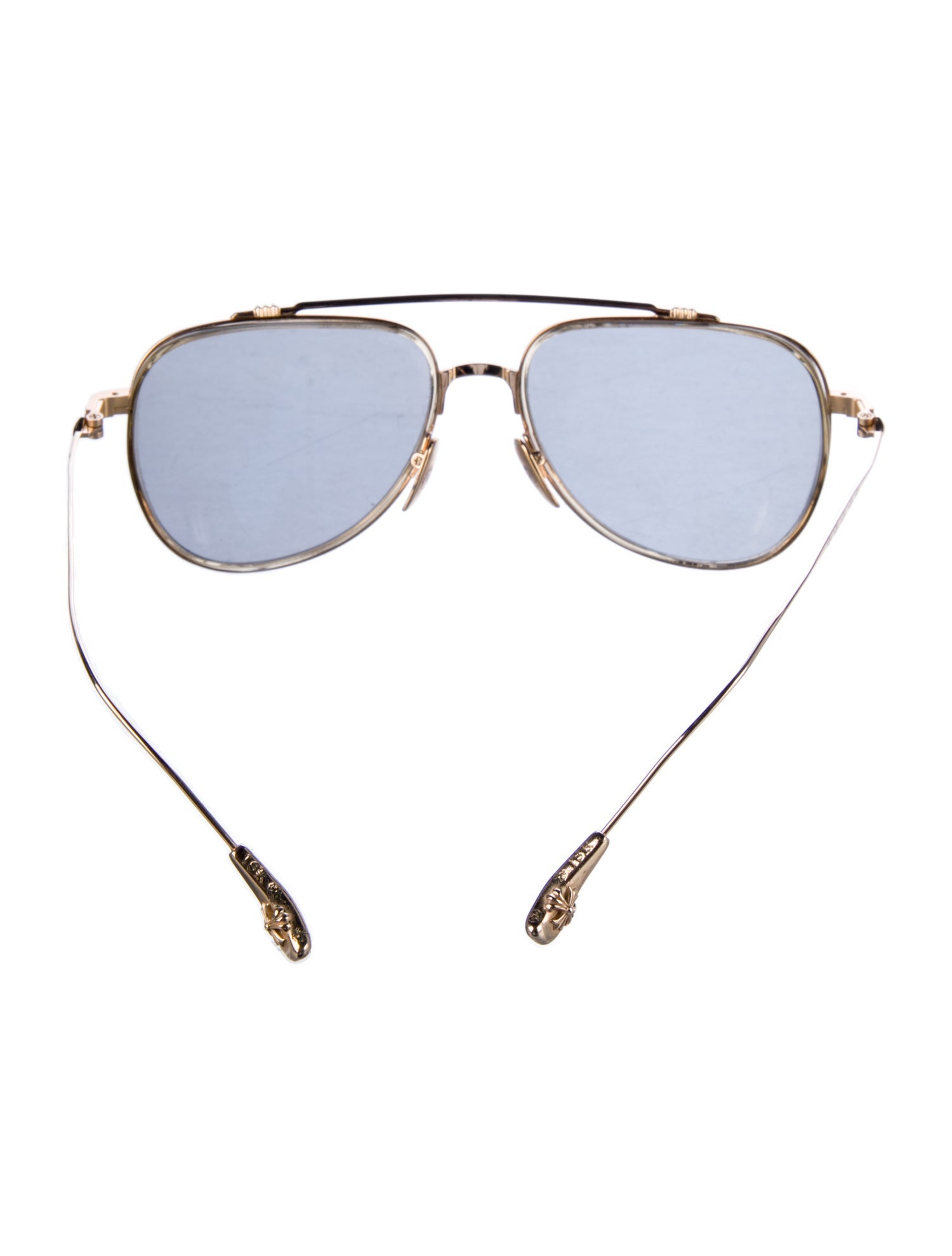 Chrome Hearts Whisker Biscuit Aviator Sunglasses