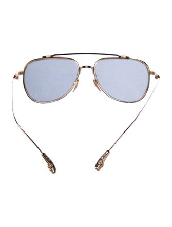 Chrome Hearts Whisker Biscuit Aviator Sunglasses