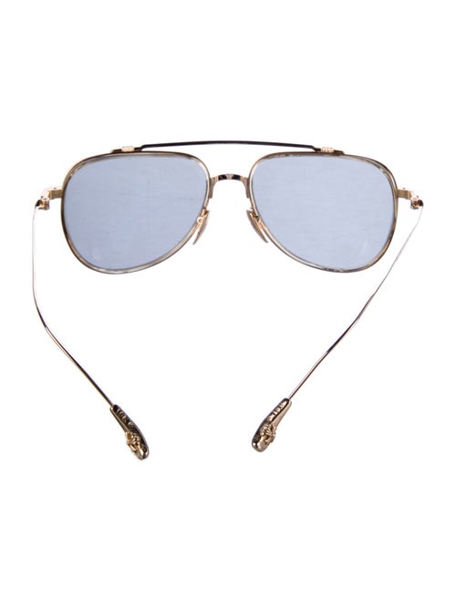 Chrome Hearts Whisker Biscuit Aviator Sunglasses
