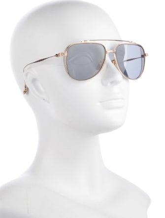 Chrome Hearts Whisker Biscuit Aviator Sunglasses