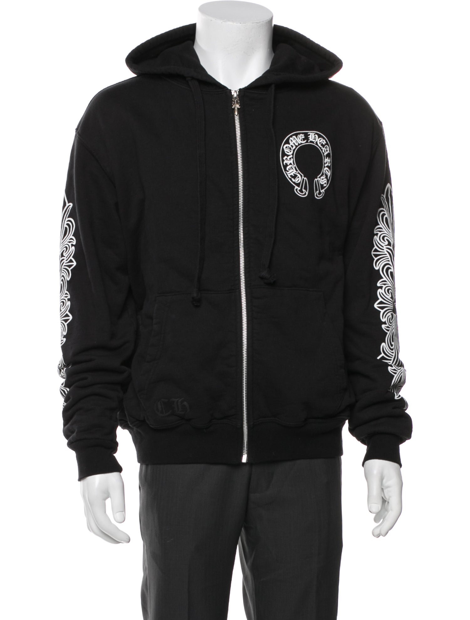 Chrome Hearts Thermal Lined Graphic Print Hoodie