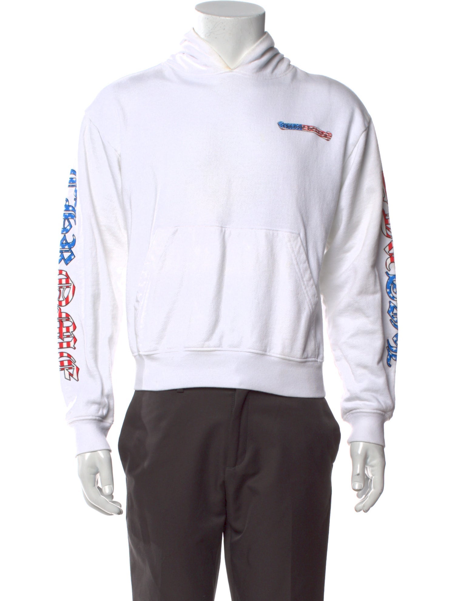 Chrome Hearts x Matty Boy American Flag Graphic Print Hoodie