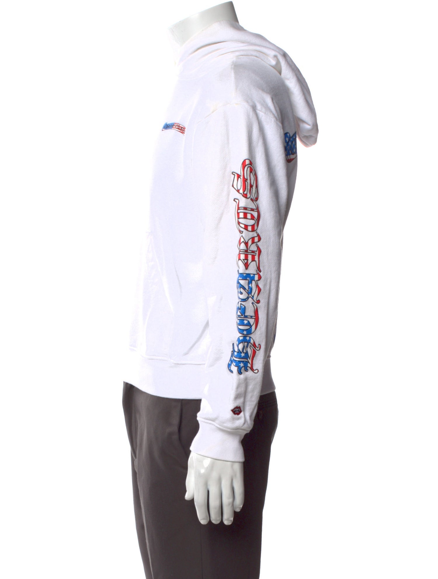 Chrome Hearts x Matty Boy American Flag Graphic Print Hoodie