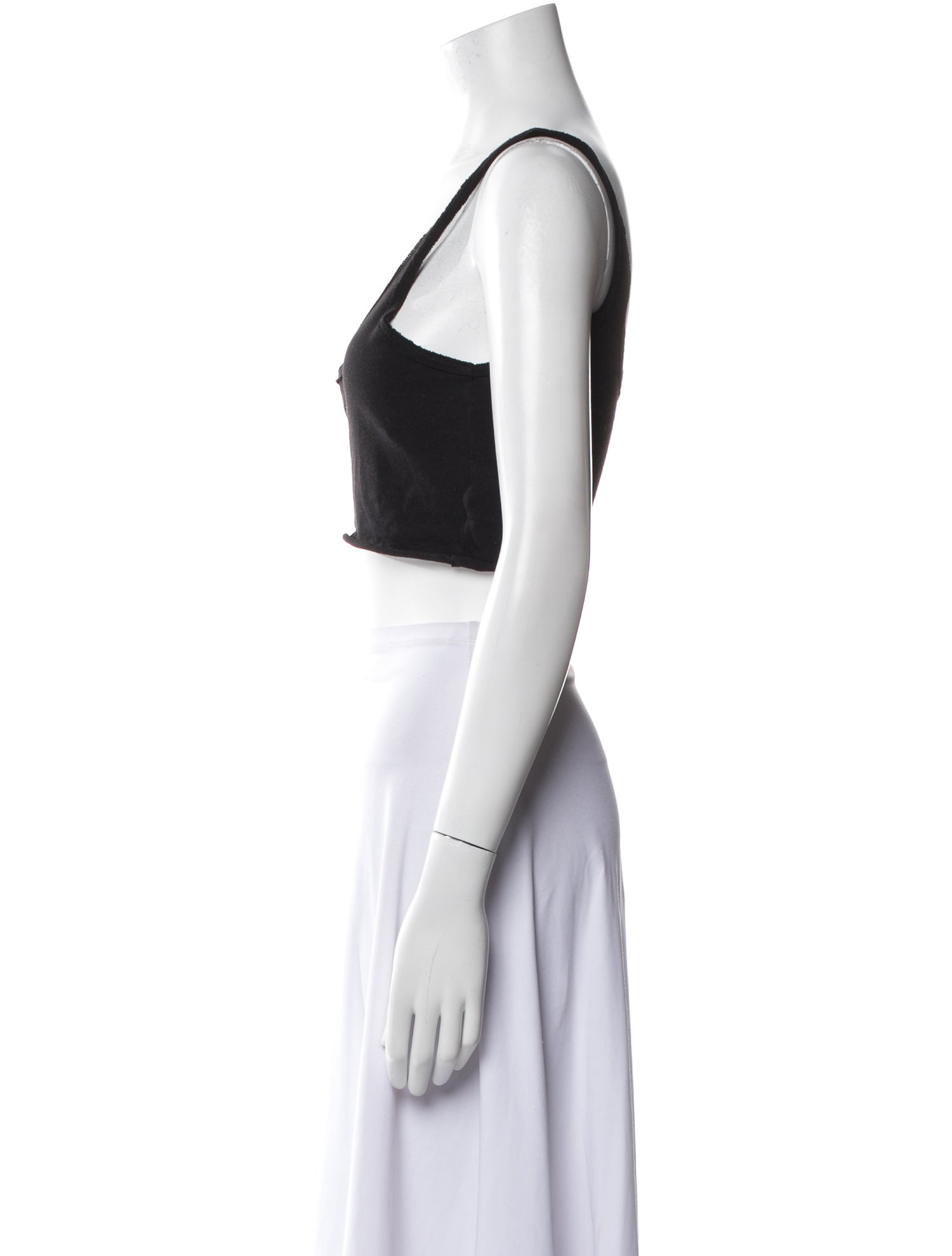 Chrome Hearts Scoop Neck Sleeveless Crop Top