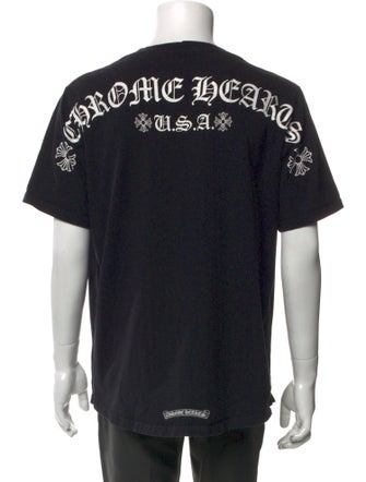 Chrome Hearts Horseshoe Logo Graphic Print T-Shirt