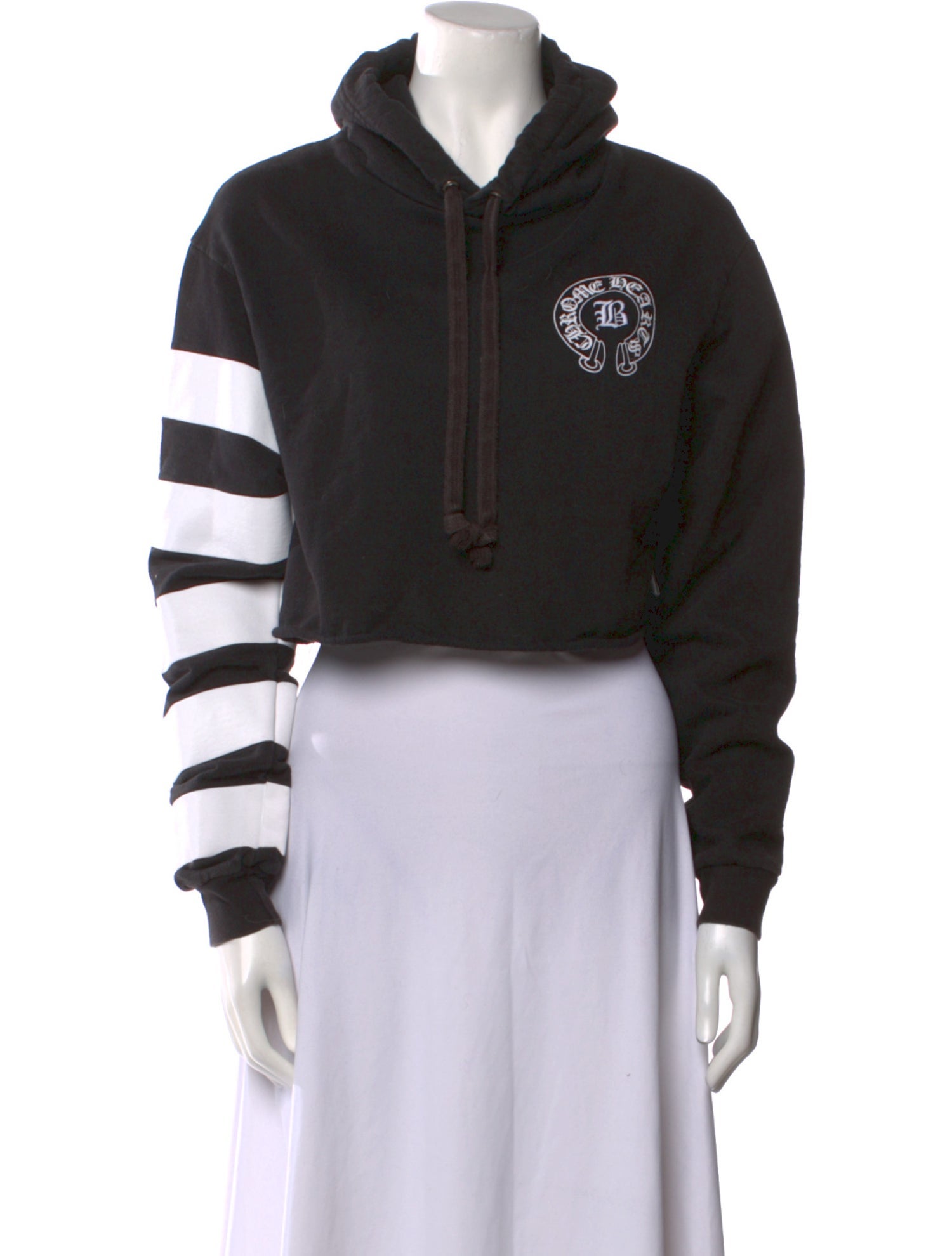 Chrome Hearts x Bella Hadid Embroidered Logo Graphic Print Sweatshirt