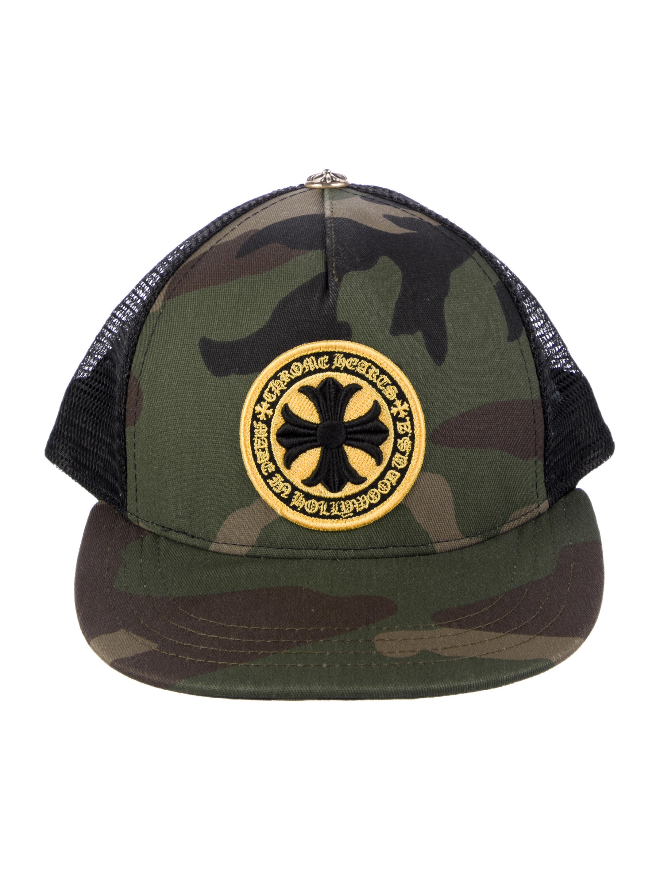 Chrome Hearts Maltese Cross Camo Trucker Hat