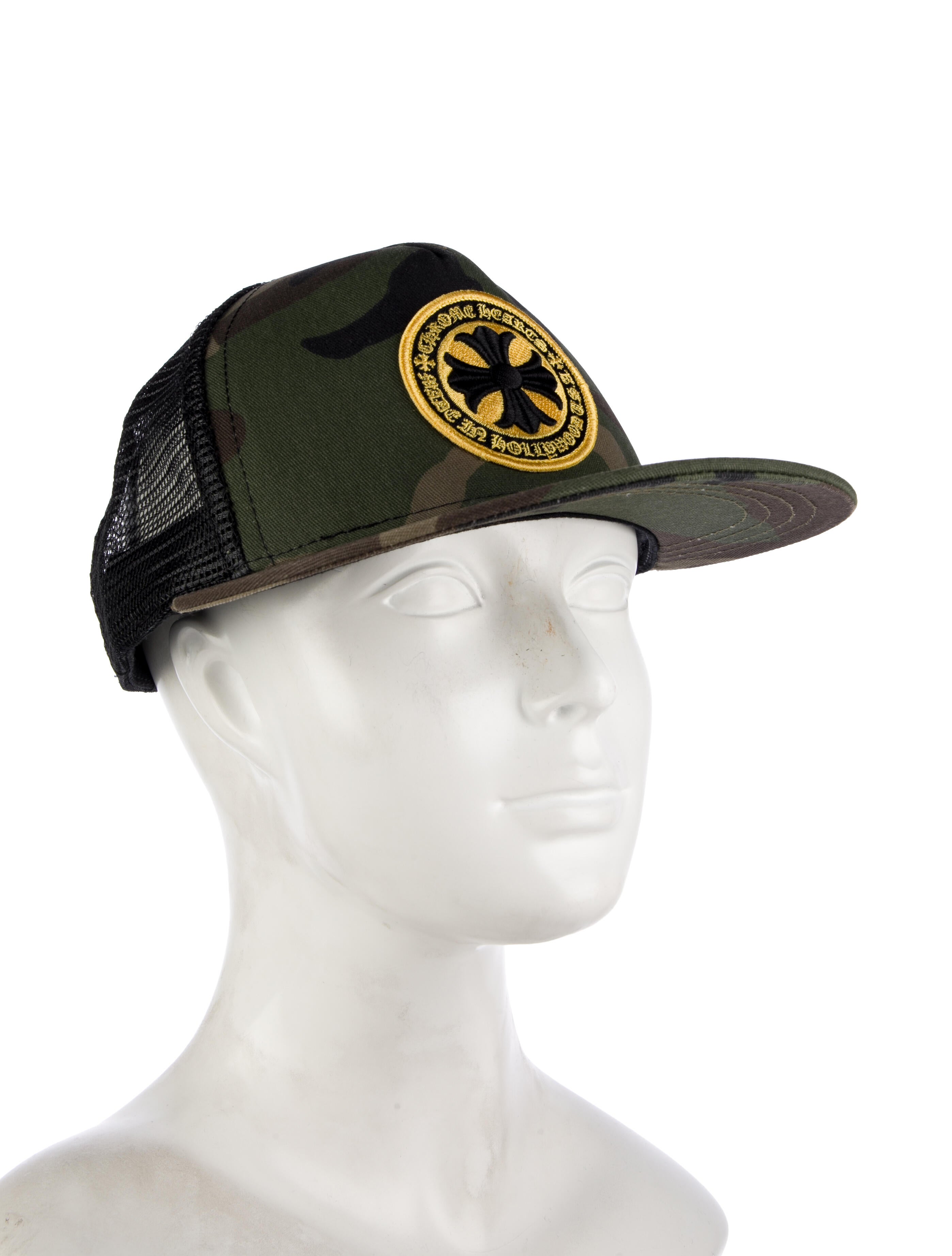 Chrome Hearts Maltese Cross Camo Trucker Hat
