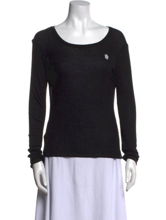 Chrome Hearts Scoop Neck Long Sleeve Sweatshirt