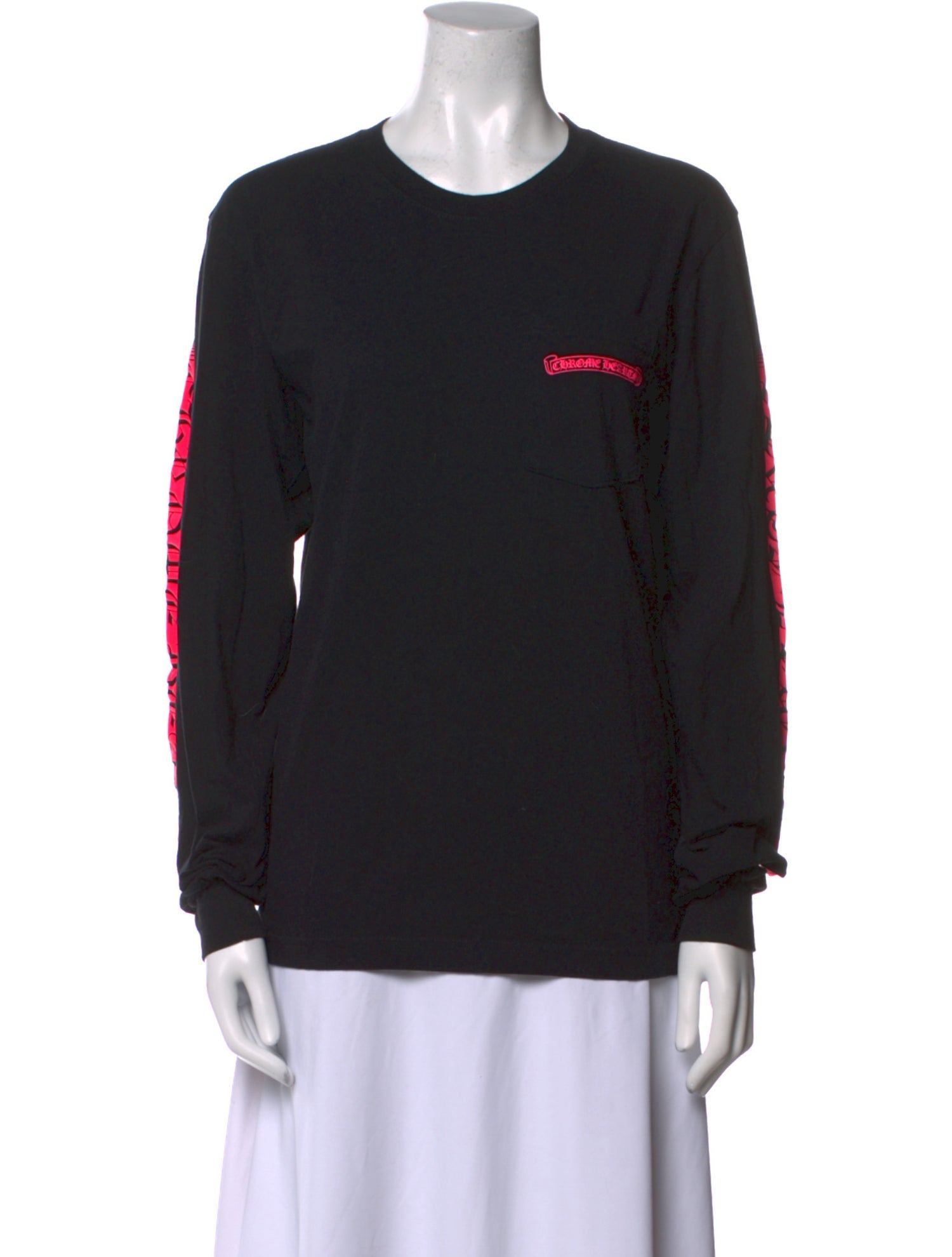 Chrome Hearts Neck Logo Crew Neck Sweatshirt